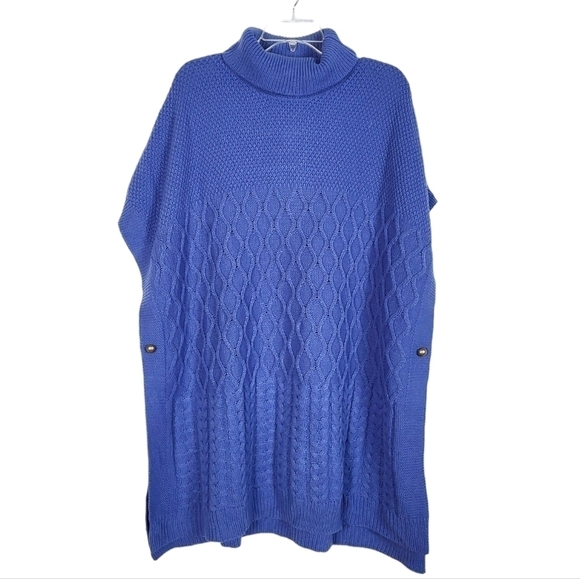 LANE BRYANT side button poncho sweater - Picture 1 of 7